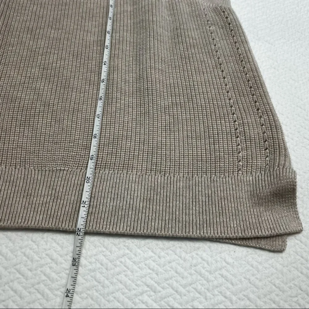 ♥️SOLD♥️Gentle Fawn Jasper Halter Neck Ribbed Strappy Crochet Top Cream Size L - Picture 8 of 10